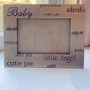 Pewter baby frame  5 x 3.5
